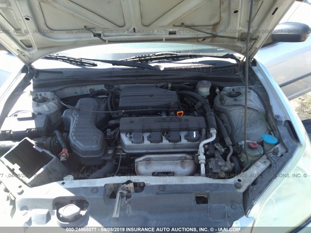 1HGES163X4L006353 - 2004 HONDA CIVIC DX VP Gümüş foto 10