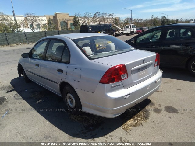 1HGES163X4L006353 - 2004 HONDA CIVIC DX VP Gümüş foto 3