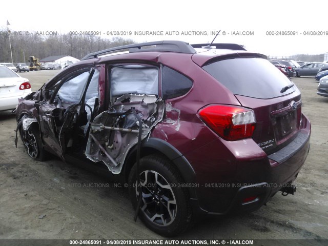 JF2GPABC0GH203720 - 2016 SUBARU CROSSTREK PREMIUM RED photo 3