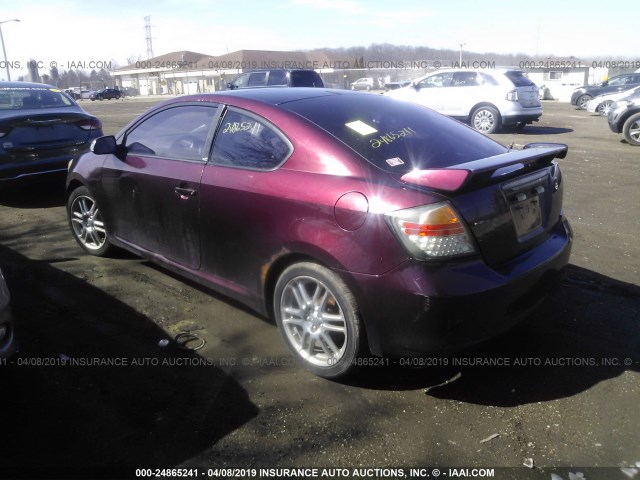 JTKDE177260118564 - 2006 TOYOTA SCION TC იასამნისფერი ფოტო 3