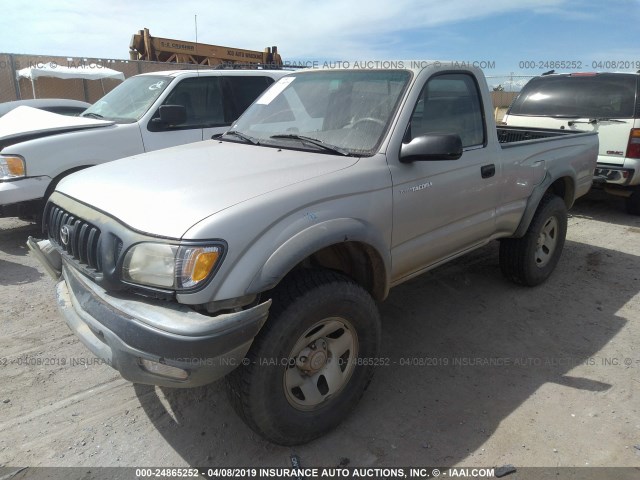 5TENM92N91Z786034 - 2001 TOYOTA TACOMA PRERUNNER SILVER photo 2