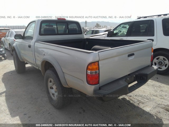 5TENM92N91Z786034 - 2001 TOYOTA TACOMA PRERUNNER SILVER photo 3