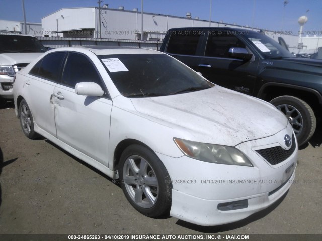 4T1BE46K09U827816 - 2009 TOYOTA CAMRY SE/LE/XLE WHITE photo 1