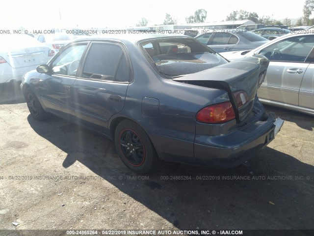 1NXBR12EXYZ347607 - 2000 TOYOTA COROLLA VE/CE/LE 蓝色 照片 3