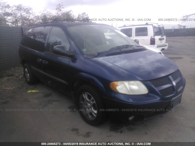 2D4GP44L83R188706 - 2003 DODGE GRAND CARAVAN SPORT BLUE photo 1