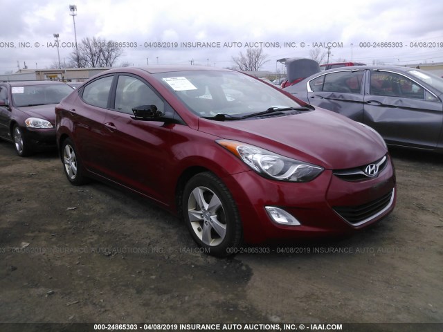 KMHDH4AE6CU298946 - 2012 HYUNDAI ELANTRA GLS/LIMITED RED photo 1