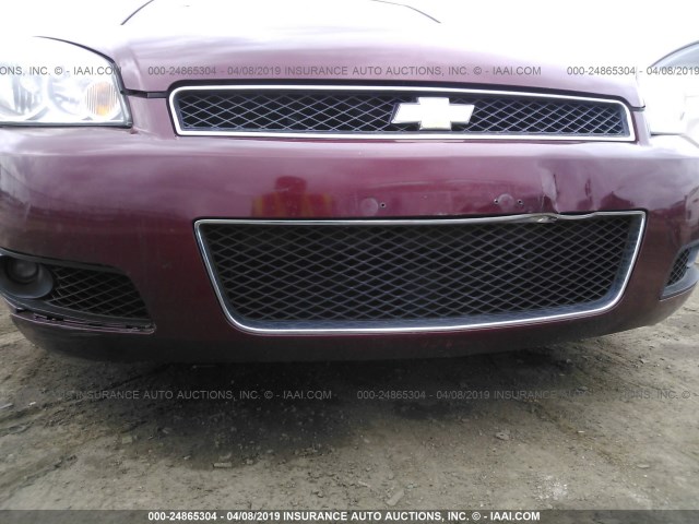 2G1WD58C589214311 - 2008 CHEVROLET IMPALA SUPER SPORT RED photo 6