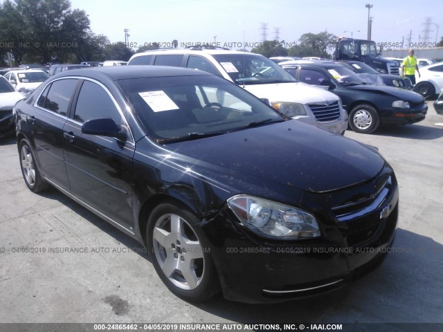 1G1ZJ57719F111292 - 2009 CHEVROLET MALIBU 2LT BLACK photo 1