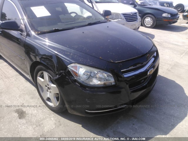 1G1ZJ57719F111292 - 2009 CHEVROLET MALIBU 2LT BLACK photo 6