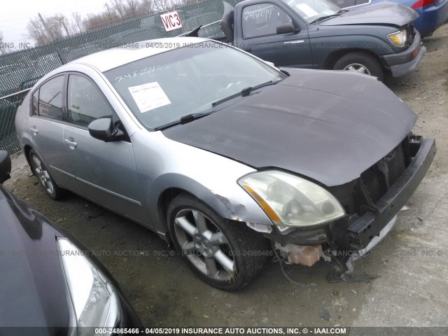 1N4BA41E04C810245 - 2004 NISSAN MAXIMA SE/SL SILVER photo 1