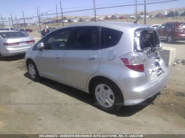 JHMGE8H31DC074446 - 2013 HONDA FIT SILVER photo 3