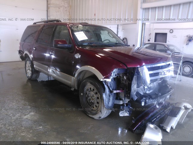 1FMJK1J55CEF59920 - 2012 FORD EXPEDITION EL XLT/EL KING RANCH MAROON photo 1