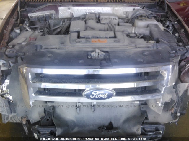 1FMJK1J55CEF59920 - 2012 FORD EXPEDITION EL XLT/EL KING RANCH MAROON photo 10