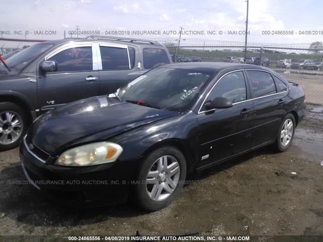 2G1WD58C869126589 - 2006 CHEVROLET IMPALA SUPER SPORT BLACK photo 2