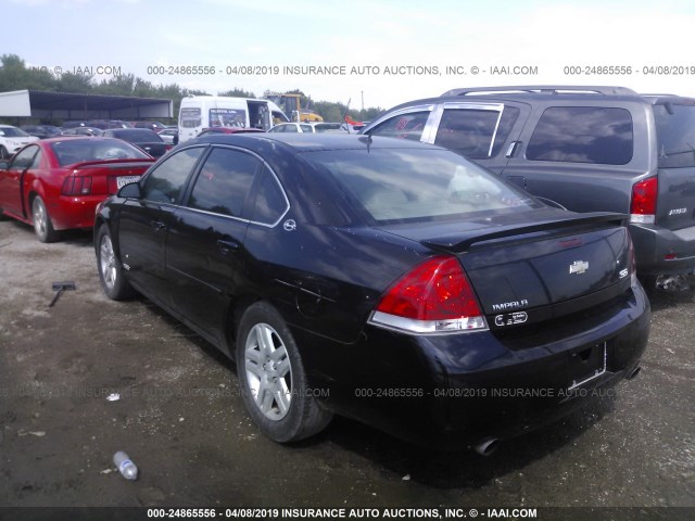 2G1WD58C869126589 - 2006 CHEVROLET IMPALA SUPER SPORT BLACK photo 3