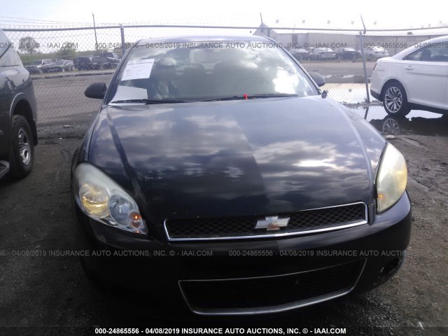 2G1WD58C869126589 - 2006 CHEVROLET IMPALA SUPER SPORT BLACK photo 6