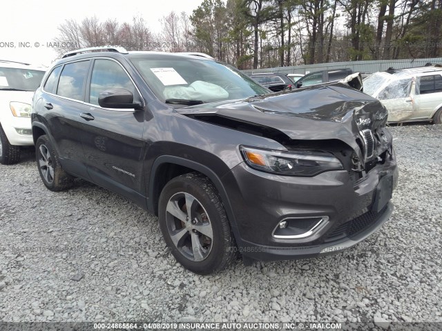 1C4PJMDN3KD133887 - 2019 JEEP CHEROKEE LIMITED GRAY photo 1