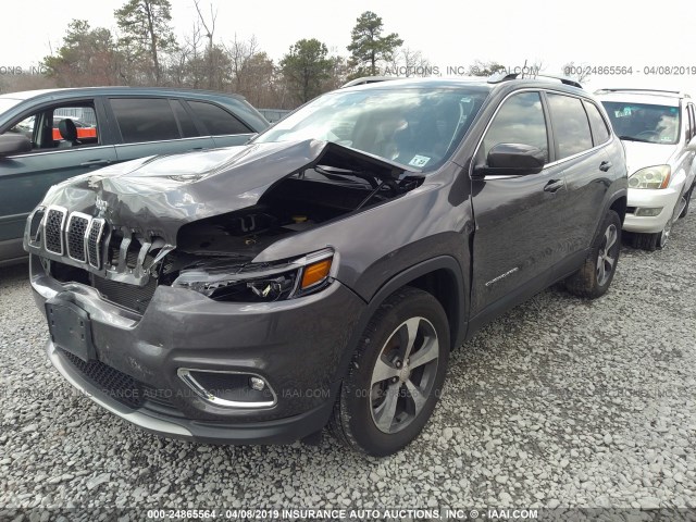 1C4PJMDN3KD133887 - 2019 JEEP CHEROKEE LIMITED GRAY photo 2