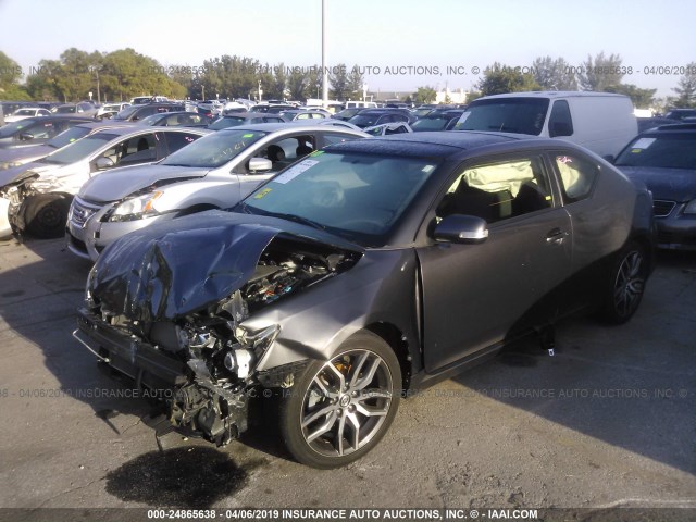 JTKJF5C79FJ008926 - 2015 TOYOTA SCION TC GRAY photo 2