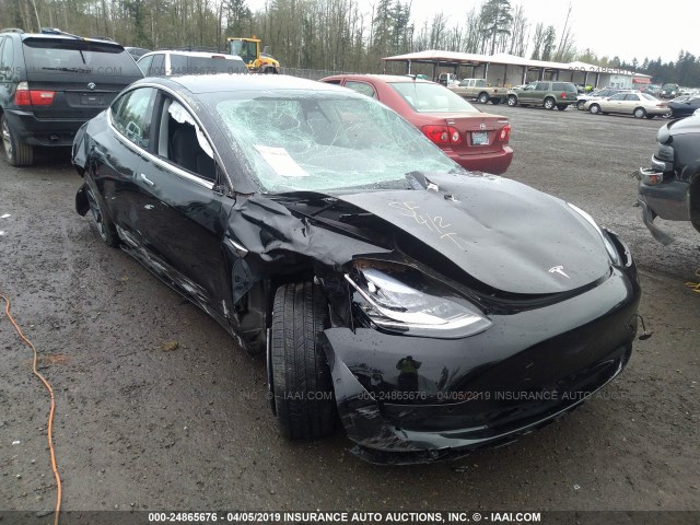 5YJ3E1EA1JF157464 - 2018 TESLA MODEL 3 BLACK photo 1