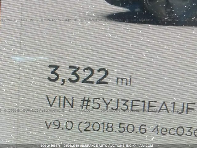 5YJ3E1EA1JF157464 - 2018 TESLA MODEL 3 BLACK photo 7