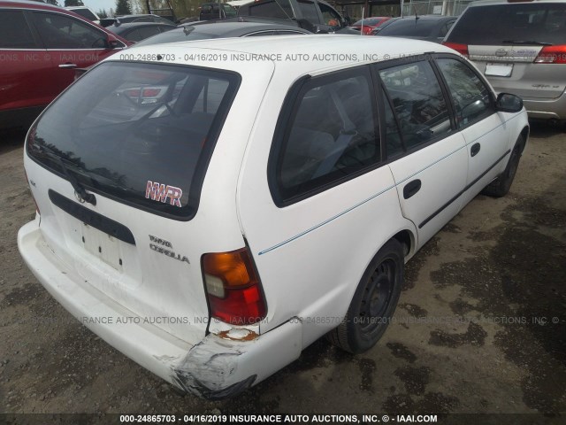 JT2AE09V0R0066431 - 1994 TOYOTA COROLLA DX WHITE photo 4