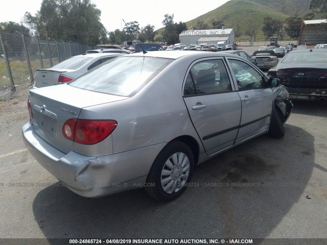 1NXBR32E77Z790811 - 2007 TOYOTA COROLLA CE/LE/S SILVER photo 4