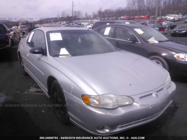2G1WX15K739295817 - 2003 CHEVROLET MONTE CARLO SS ვერცხლისფერი ფოტო 1