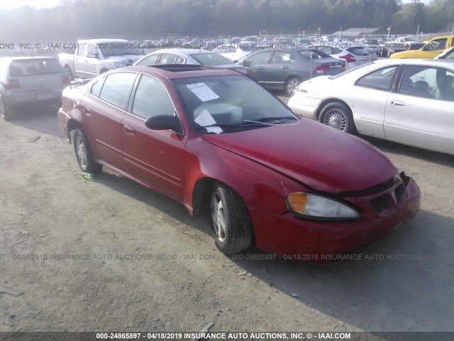 1G2NF52F83C106139 - 2003 PONTIAC GRAND AM SE1 RED photo 1