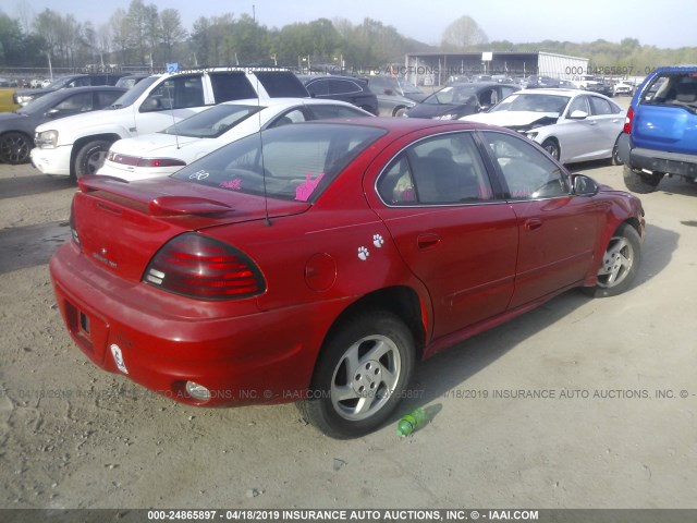 1G2NF52F83C106139 - 2003 PONTIAC GRAND AM SE1 RED photo 4