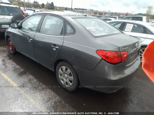 KMHDU46D58U517625 - 2008 HYUNDAI ELANTRA GLS/SE/LIMITED SILVER photo 3