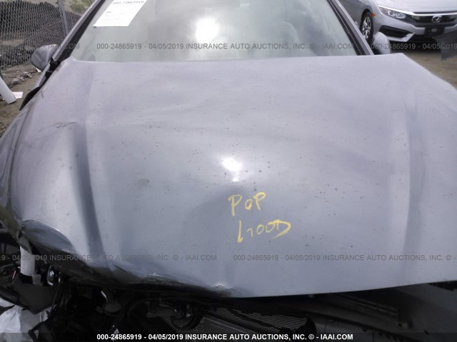 5NPE24AF0JH706013 - 2018 HYUNDAI SONATA SE GRAY photo 10