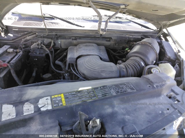 1FTRW07683KD50789 - 2003 FORD F150 SUPERCREW GRAY photo 10