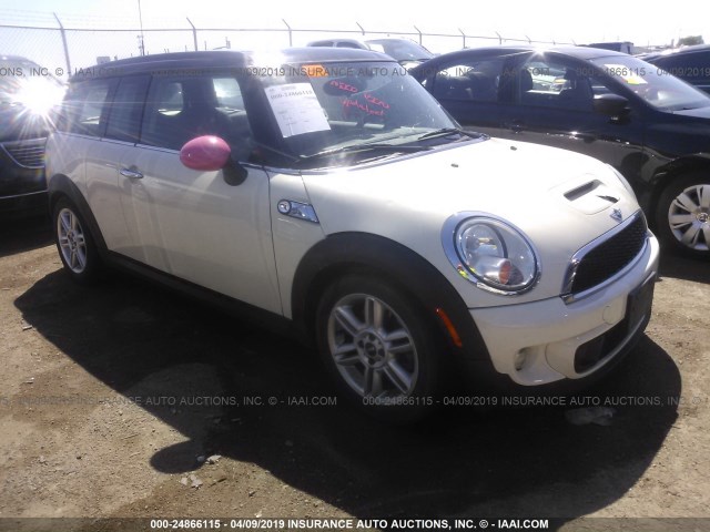 WMWZG3C50DTY39286 - 2013 MINI COOPER S CLUBMAN CREAM photo 1