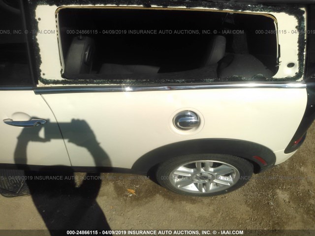 WMWZG3C50DTY39286 - 2013 MINI COOPER S CLUBMAN CREAM photo 6