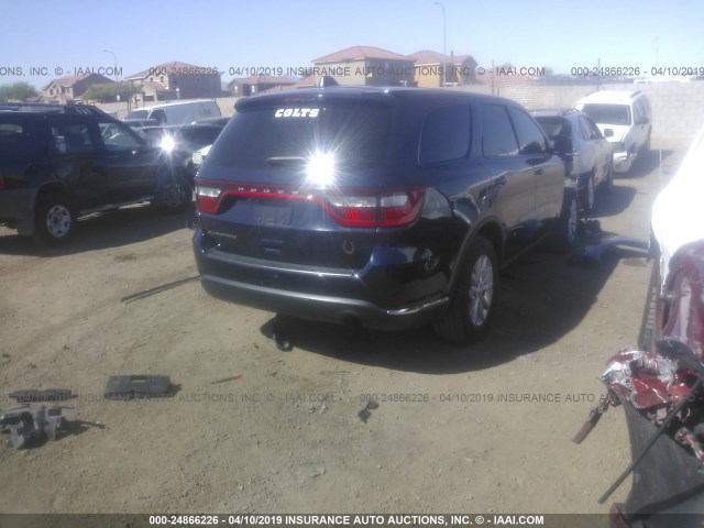 1C4RDHAG2HC860031 - 2017 DODGE DURANGO SXT BLUE photo 4