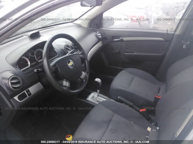 KL1TD56617B052608 - 2007 CHEVROLET AVEO LS SILVER photo 5