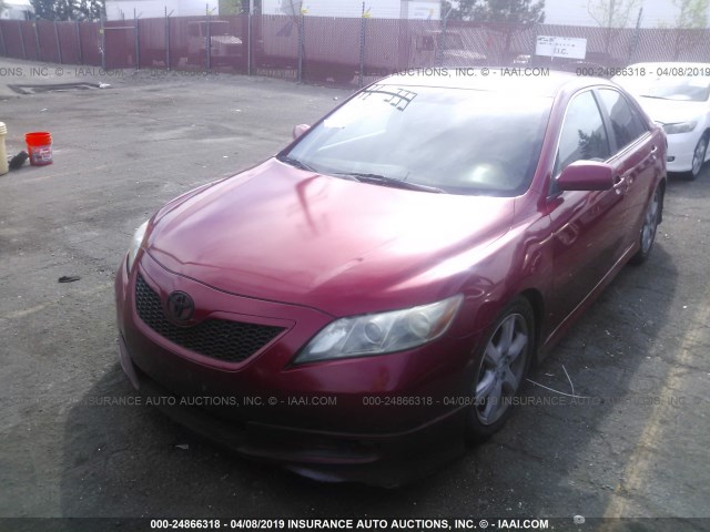 4T1BE46K77U124548 - 2007 TOYOTA CAMRY NEW GENERAT CE/LE/XLE/SE RED photo 2