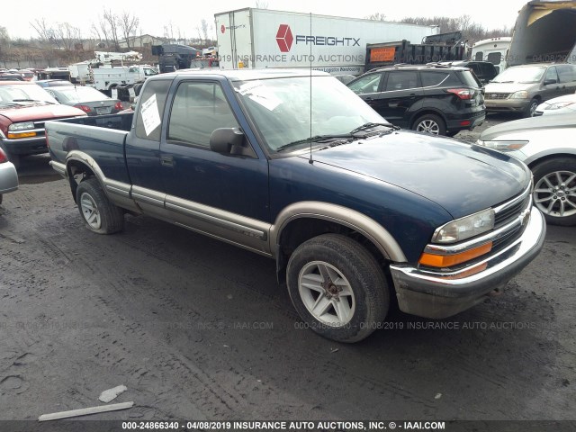 1GCDT19W2X8180504 - 1999 CHEVROLET S TRUCK S10 BLUE photo 1