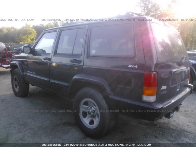 1J4FF68S0XL621243 - 1999 JEEP CHEROKEE SPORT/CLASSIC BLACK photo 3