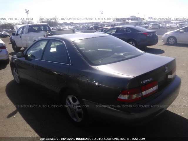 JT8BF28G9Y0265806 - 2000 LEXUS ES 300 GRAY photo 3