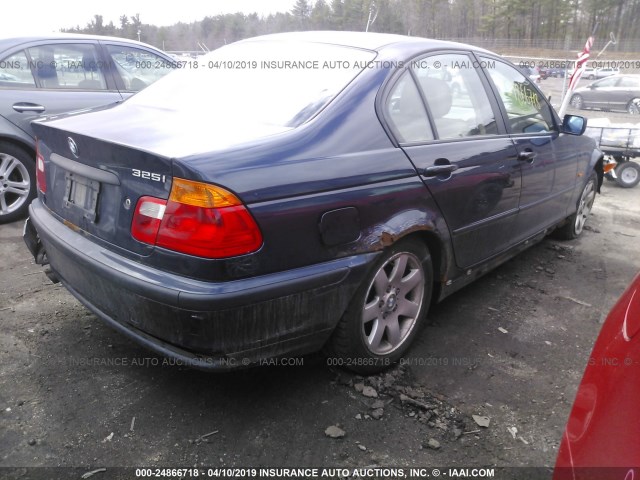 WBAAV334X1FV01916 - 2001 BMW 325 I BLUE photo 4