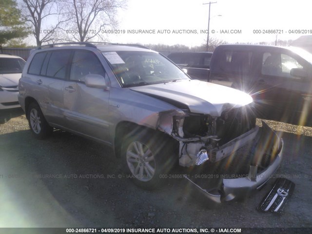 JTEEW21A070038728 - 2007 TOYOTA HIGHLANDER HYBRID SILVER photo 1