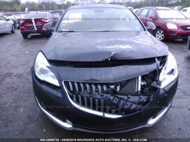 2G4GN5EX1F9216162 - 2015 BUICK REGAL PREMIUM BLACK photo 6