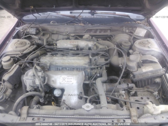 4T1SV21E6LU209218 - 1990 TOYOTA CAMRY DLX 勃艮第红 照片 10