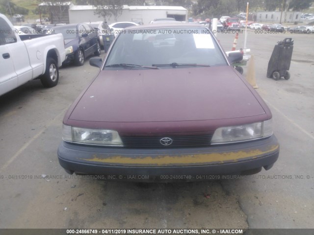 4T1SV21E6LU209218 - 1990 TOYOTA CAMRY DLX 勃艮第红 照片 6