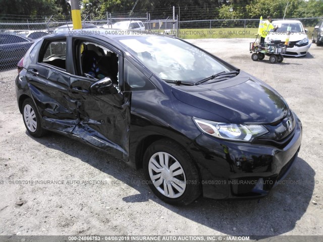 JHMGK5H56GX019447 - 2016 HONDA FIT LX BLACK photo 1