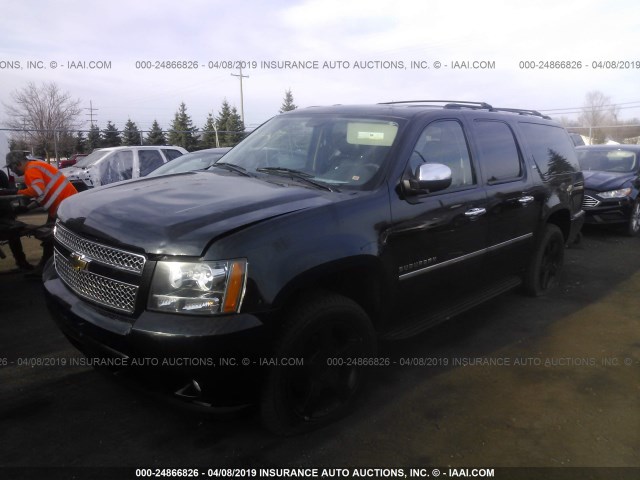 1GNSKKE33BR326060 - 2011 CHEVROLET SUBURBAN K1500 LTZ BLACK photo 2