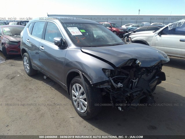 5N1AT2MV6FC924426 - 2015 NISSAN ROGUE S/SL/SV GRAY photo 1