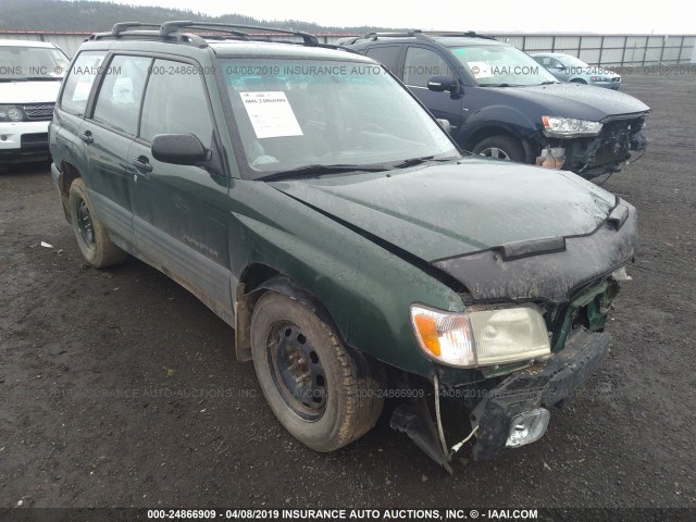 JF1SF63562G722199 - 2002 SUBARU FORESTER L GREEN photo 1